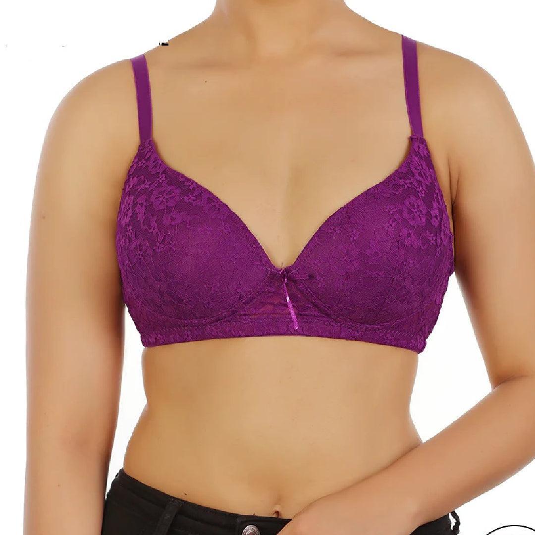 LOSHA DOUBLE LAYERED FULL COVERAGE COTTON WIREFREE BRA WITH