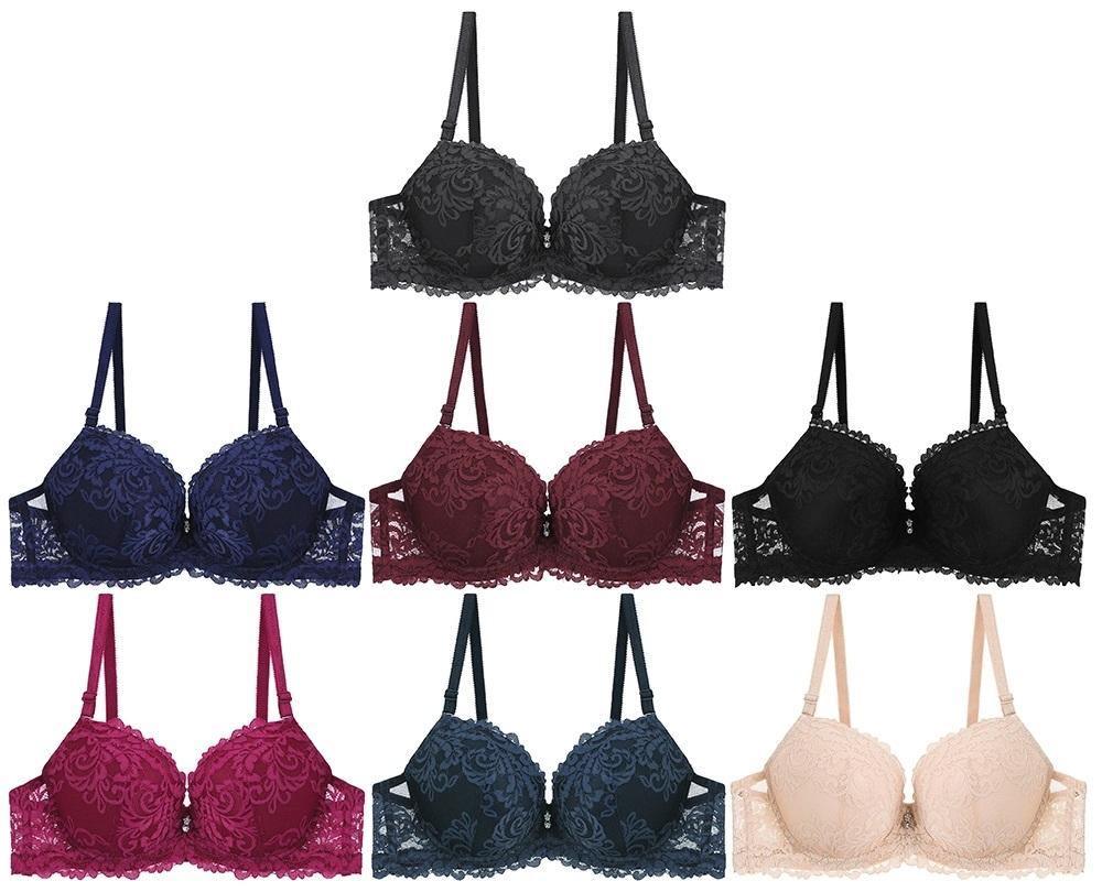 High Quality Sexy Lace Padded Push up Underwire Women Bra