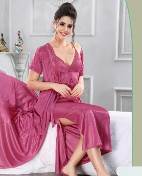 Indian Bridal Stylish 2Pc Gown Nighty Set