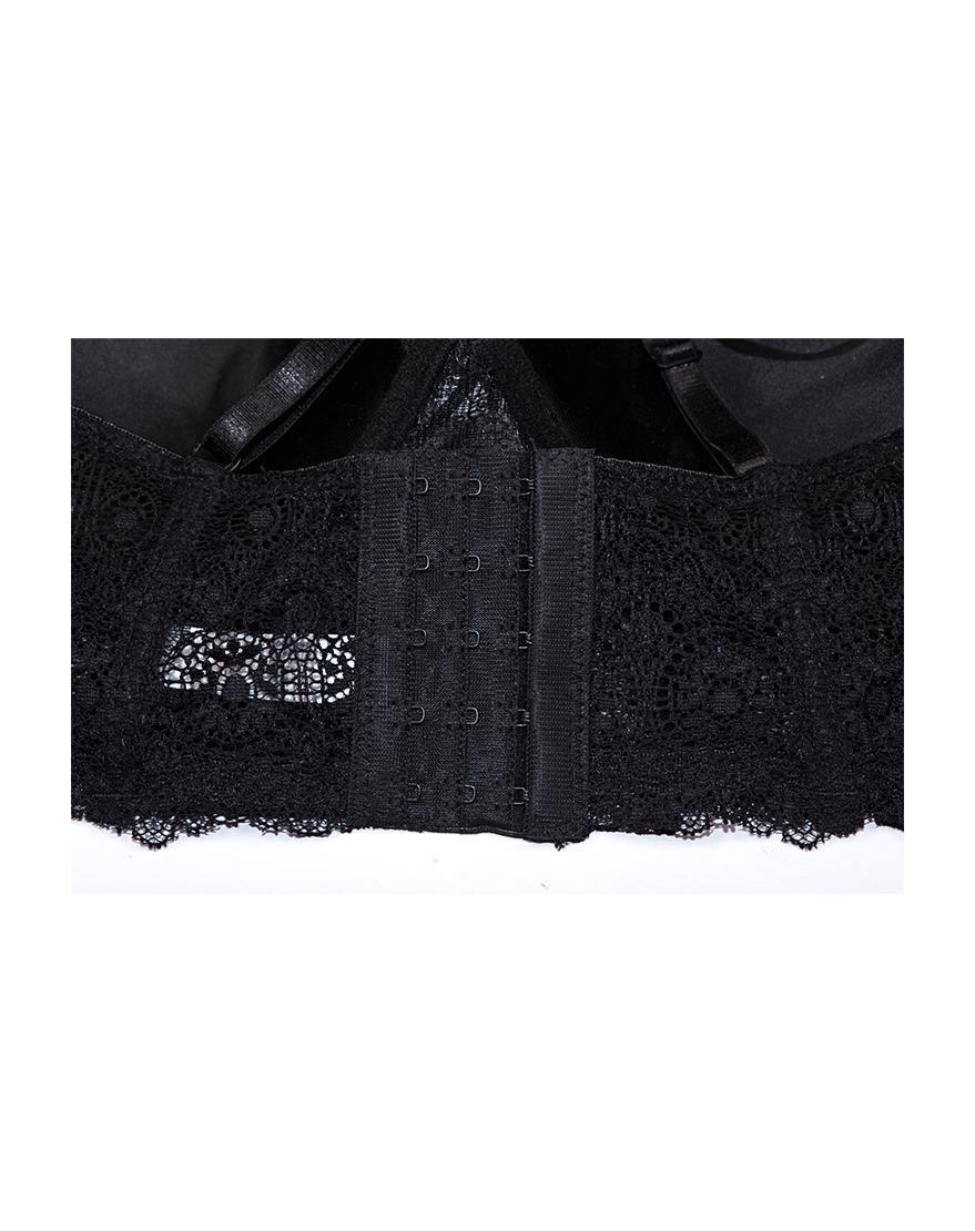 Lace Mesh Long line Push-up Bra Panty Set