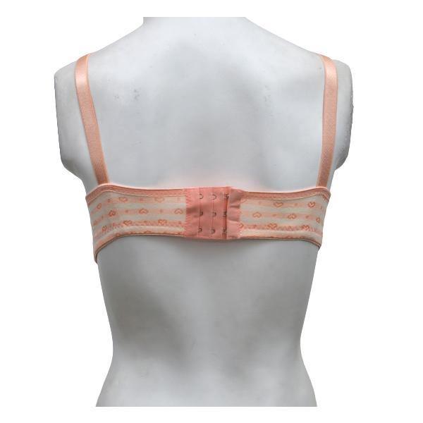 Ladies Full Cup Wire-Free Bra Twinkling Hearts Single Padded Soft Bra For Women