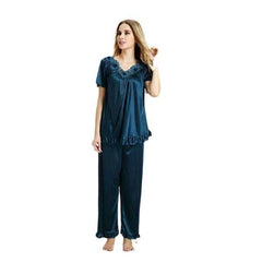 Ladies Nightdress For Winter | Peacock Soft Nightdress For Women | Front Closed Bridal Nightwear