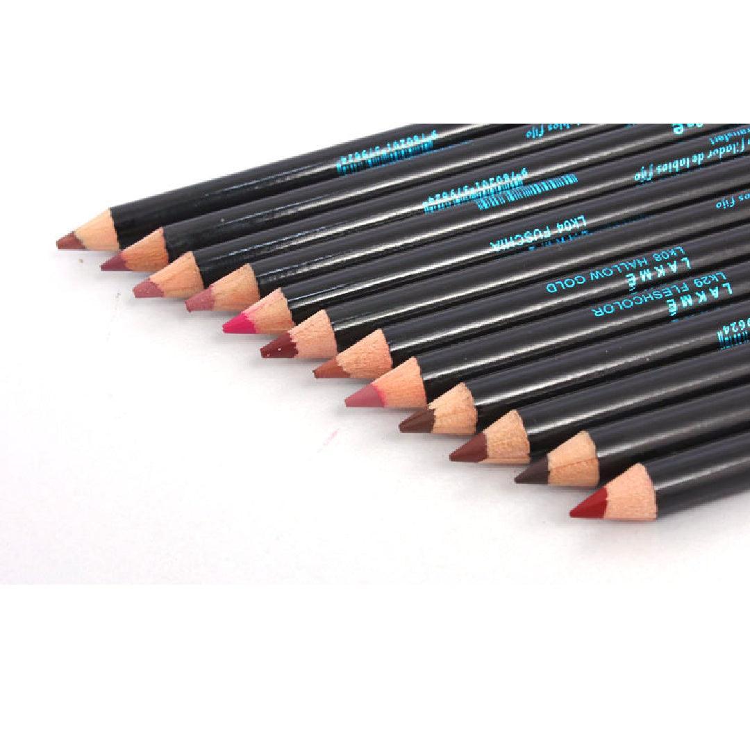 Lipstick Pencil Set Pack of 12 - Lip Liner Pencil - Multicolor