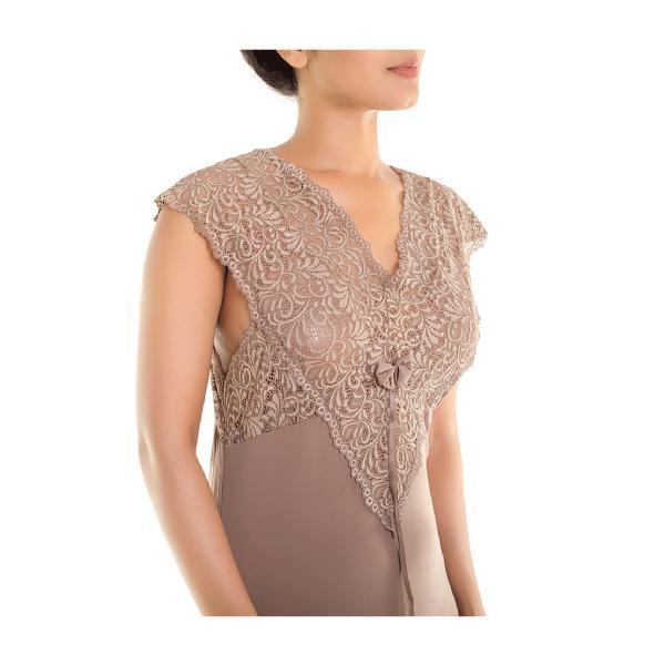 Long Lace Nightgown 2 Piece Lace Bodice Long Nighty Best Sleepwear Beautiful Loungewear