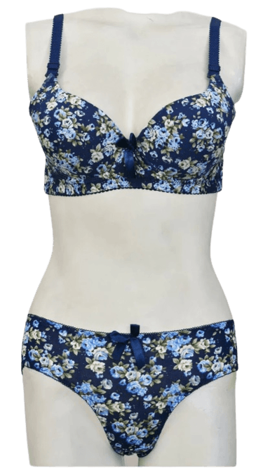 Luxury bra and panty sets price in Pakistan Spring Flowers Padded bra panty sets
