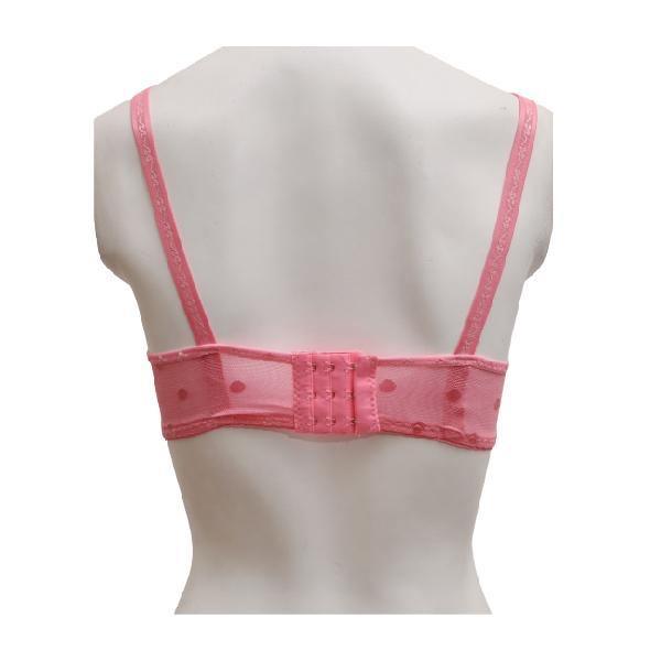 Matching See Through Net Embroidered Bra