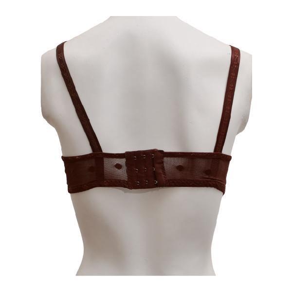 Matching See Through Net Embroidered Bra