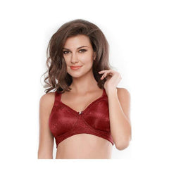 No Sag Full-Cup Bra With Non-Stretch Jacquard