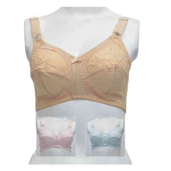 Shapewear.pk - Non Padded Cotton Bra Woven Cotton Bra With Cup Slit Bra  Without Underwire RS:959 🛒Shop Now: 📞Call or  WhatsApp at +92-302-2027772 😍- Follow our FB Page, Instagram & Twitter