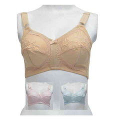 Non Padded Cotton Bra Woven Cotton Bra With Cup Slit Bra without Underwire