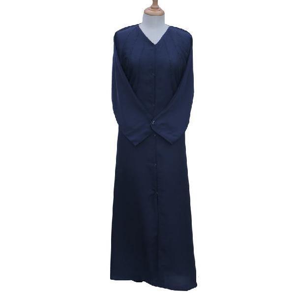 Open Abaya Plintess Plain Front Open Abaya Open Front with Buttons