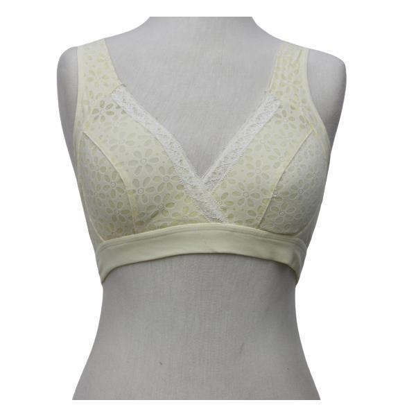 Overlap V-Neck Fashion Blouse Bra