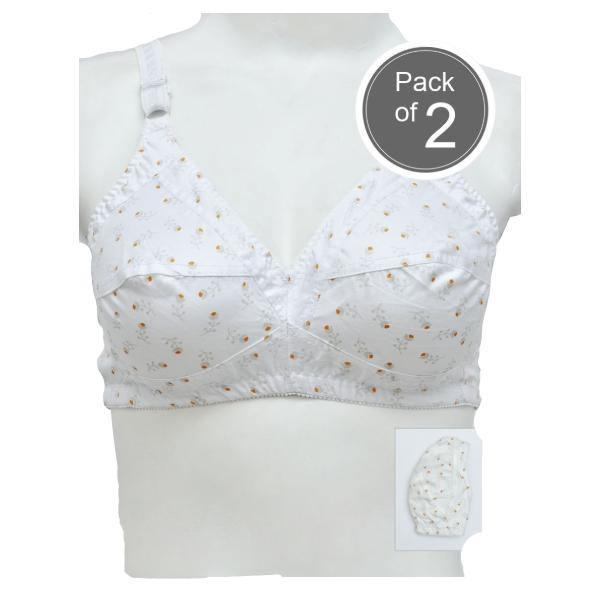 Pack Of 2 Printed Cotton Everyday Bras