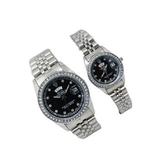 Pack of 2 Rolex Analogue Couple Watch For Couples