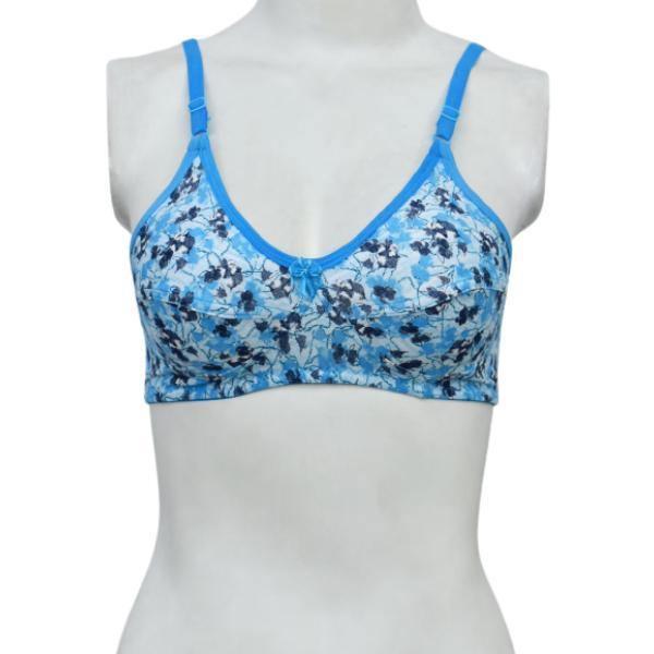 Pack Of 2 Stylish n Branded Printed Stretchable High Quality Cotton Bra For Women