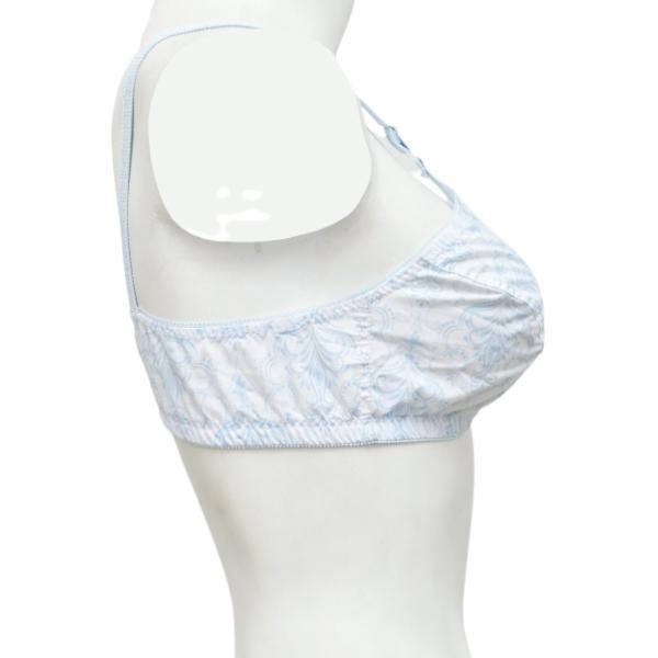 Pack Of 3 Printed Cotton Woven Fabric Bras FN104 (Non Padded, Non Wired) For Women