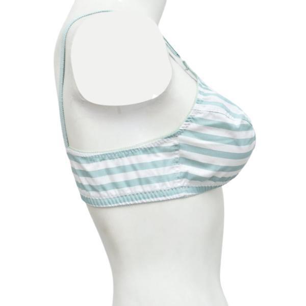 Pack Of 3 Printed Cotton Woven Fabric Bras FN105(Non Padded, Non Wired) For Women