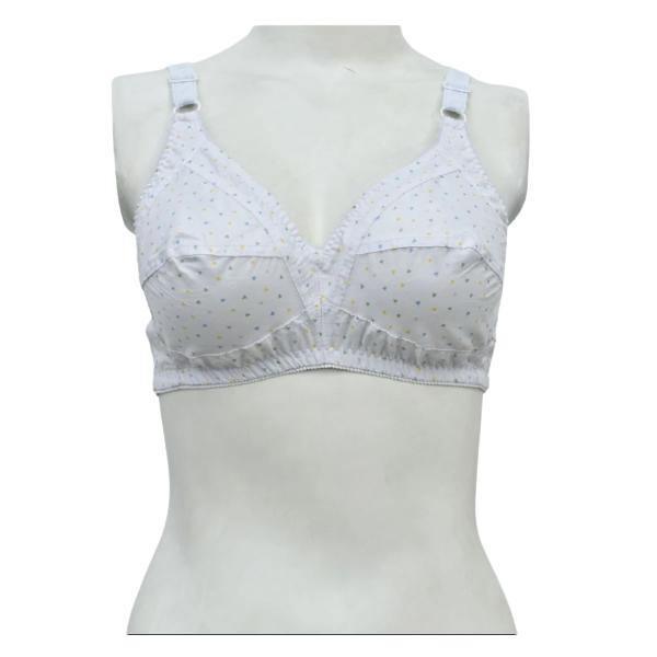 Pack of 3 Random Prints Cotton Woven Fabric Bras