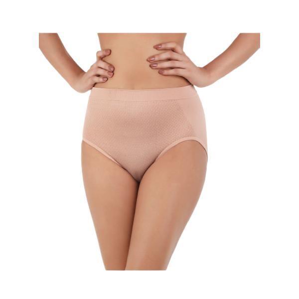 Pack Of 3 Textured High Waisted Shaping Seamless Briefs For Women