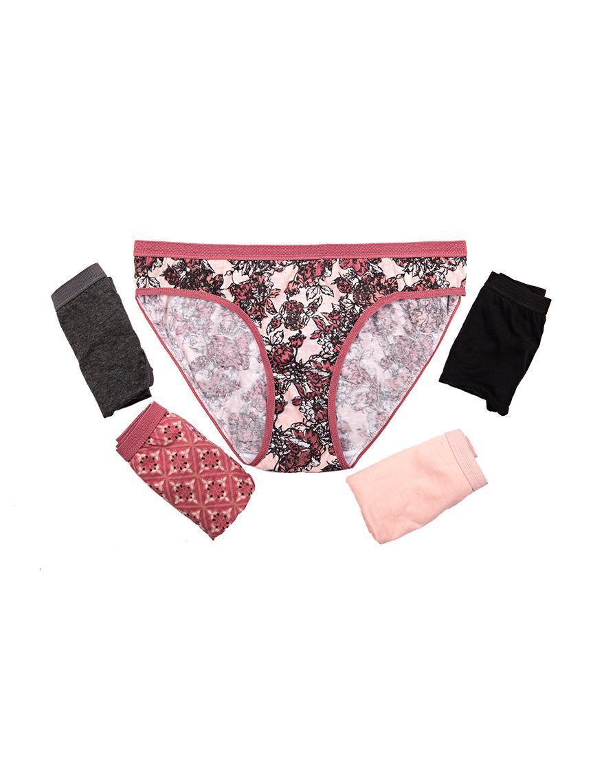 Pack Of 5 100% Cotton Bikini Brief