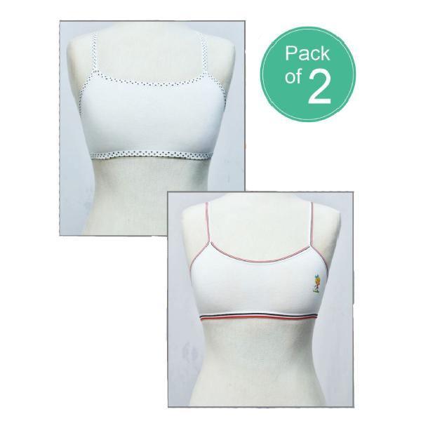 Pack Of Two Cotton Beginners Bra