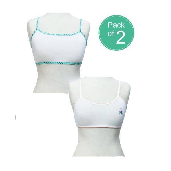 Pack Of Two Cotton Beginners Bra