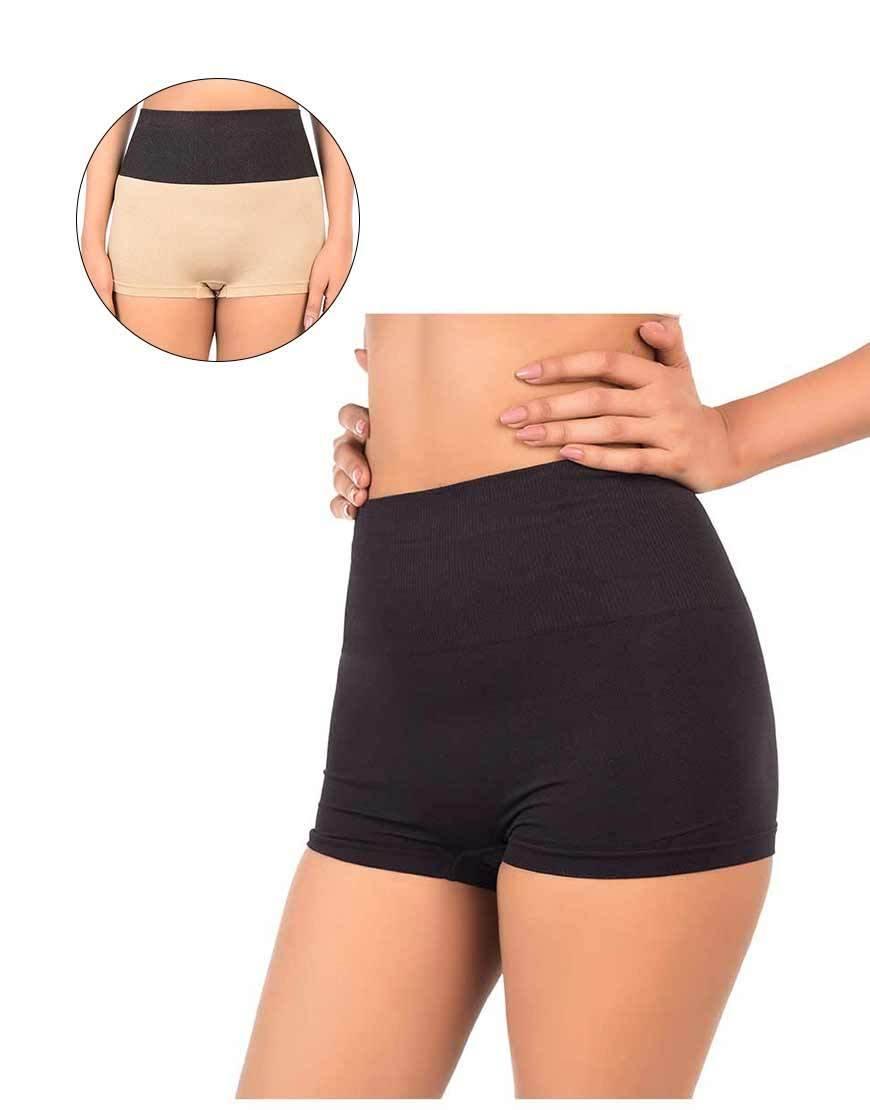 Pack of Two Seamless High Waist Shaping Girls-shorts