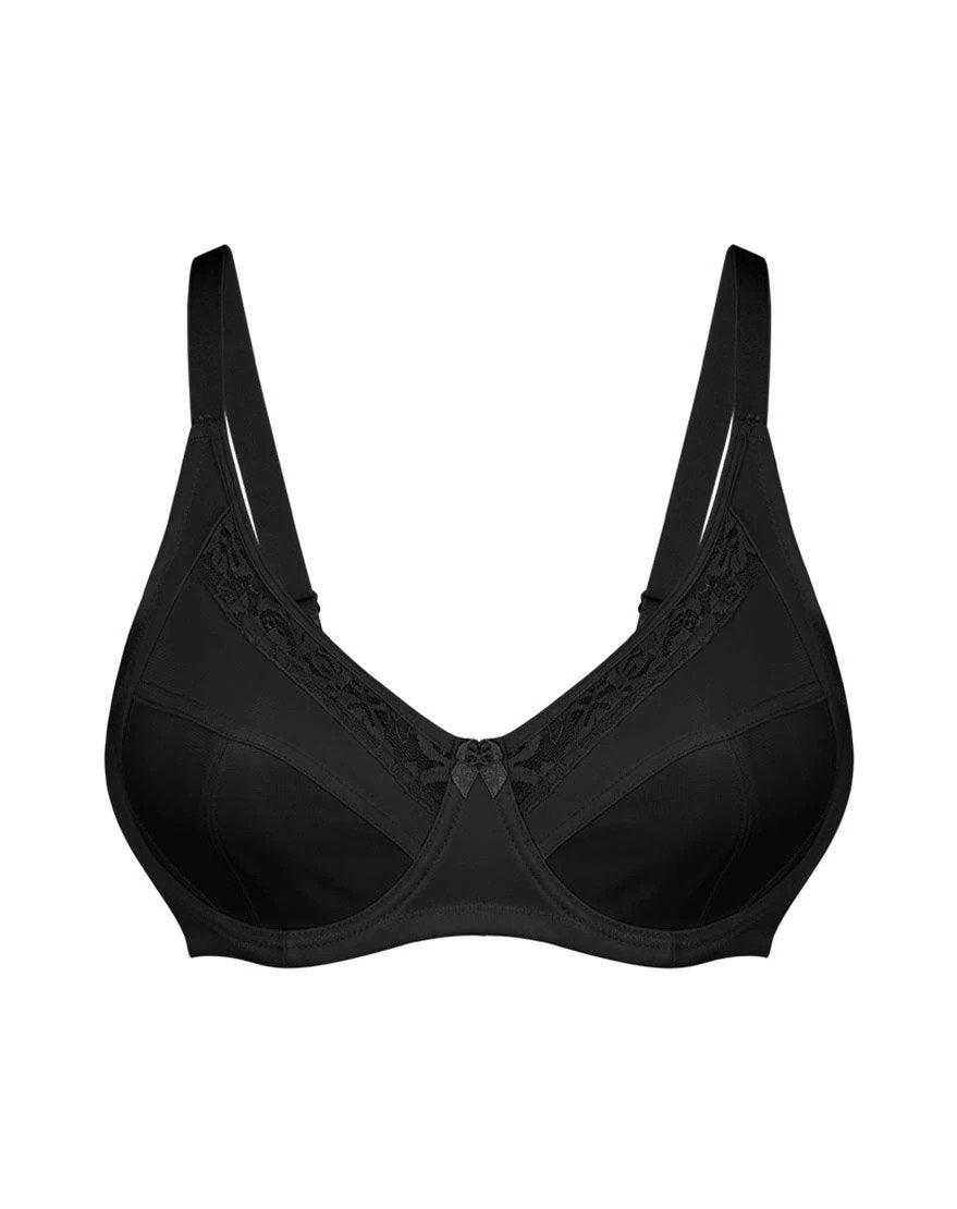 Plus Quattro Support Full-Coverage Wired Bra with Side Shaping Panels