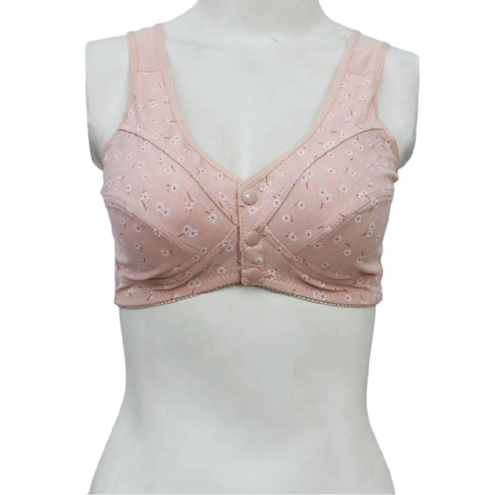 Plus Size Bra Front Open Bra Plain Back Front Button Blouse Bra Best Cotton Everyday Bra