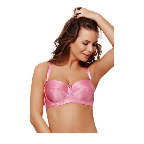 Plus Size High-Coverage Non-Padded Wired Strapless Bra