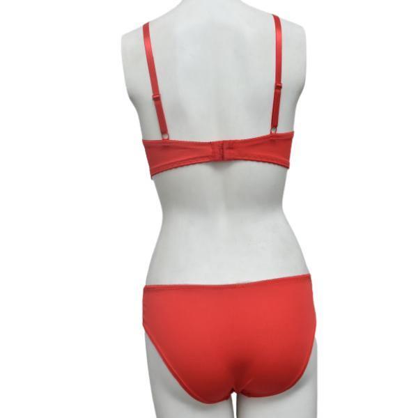 Premium Quality Single Padded Fancy Bra Panty Set For Women