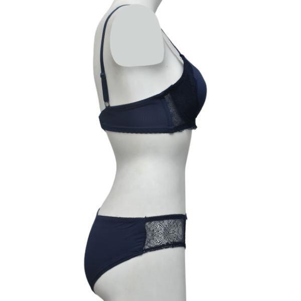 Premium Quality Single Padded Fancy Bra Panty Set For Women