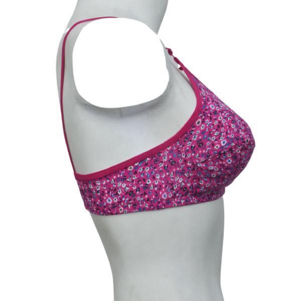 Printed Stretchable Cotton Bra Fn112 For Women