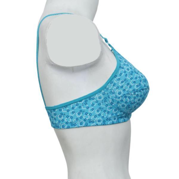 Printed Stretchable Cotton Bra Fn113 For Women