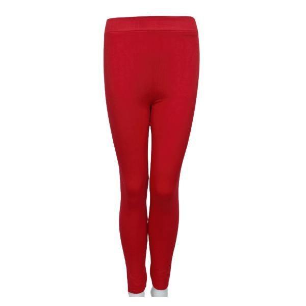 Red Warm Thermal Leggings For Women
