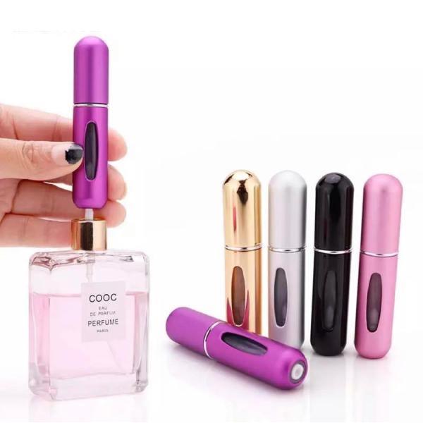Refillable Mini Aluminum Perfume Spray Bottle – 5ml