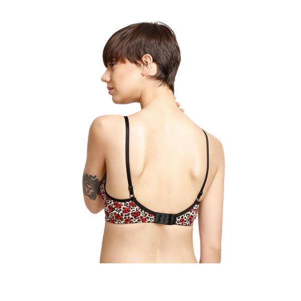 Refined Double Layered Printed Bra
