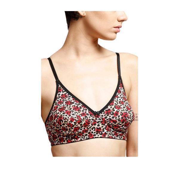 Refined Double Layered Printed Bra