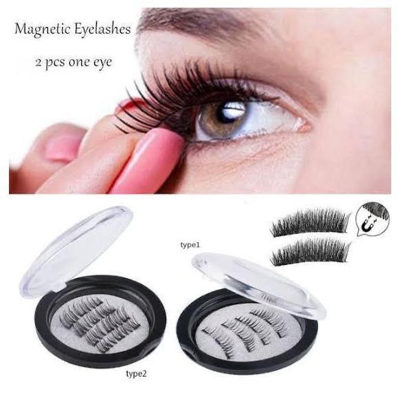 Reusable Magnetic Eyelashes Extensions Pair Of 2 Eye Lashes