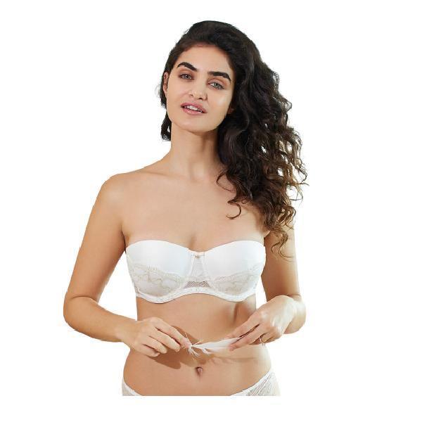 Beautiful Padded Wired Bra 3/4th Coverage Fine Color Floral –