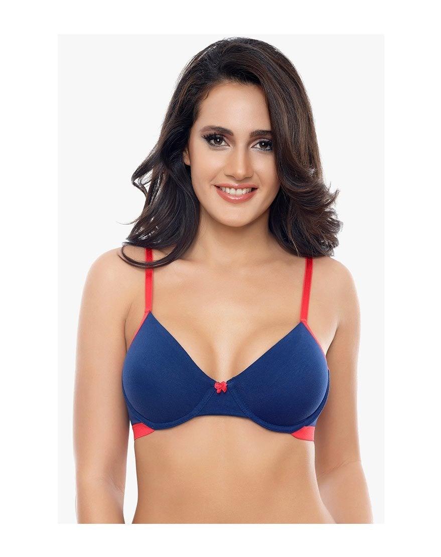 Seamless Double-Layered Cup Underwired Bra