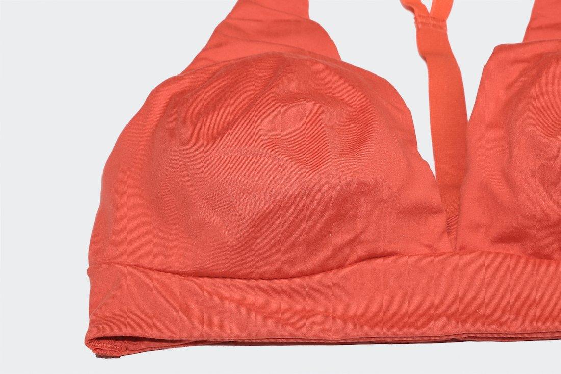Sexy Bralette for Women Padded Underwired Bra Triangle Bralette Orange Bralette