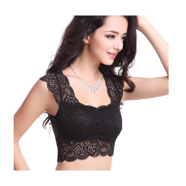 Camisole Bra Lace Tank Top Padded Camisole Push Up Bras Wide