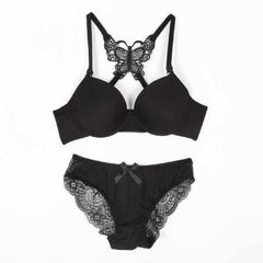 Sexy Lady Push Up Lingerie Bra Set | Butterfly Back Latest Style Bra Panty Set