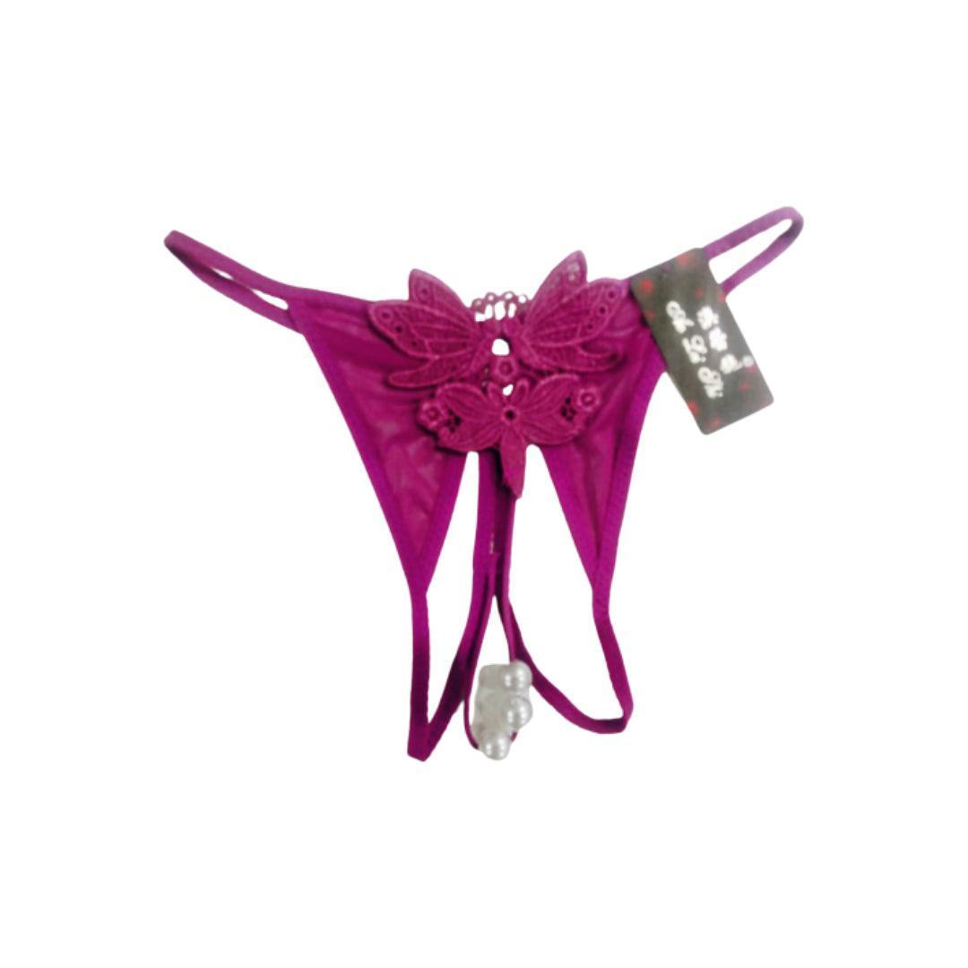 Sexy Panty Ladies Butterfly Panty Crotchless Lingerie Sexy Underwear for Women