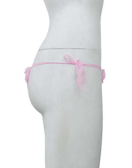 Sexy String Net & Lace Tie Up Thong G String Panty For Women