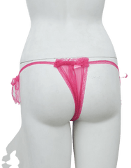 Sexy String Net & Lace Tie Up Thong G String Panty For Women