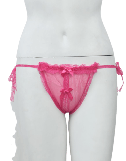Women Thongs/G-String Pink Lace Panty