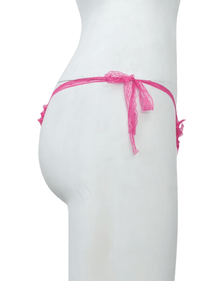 Sexy String Net & Lace Tie Up Thong G String Panty For Women