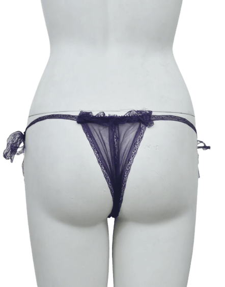 Sexy String Net & Lace Tie Up Thong G String Panty For Women